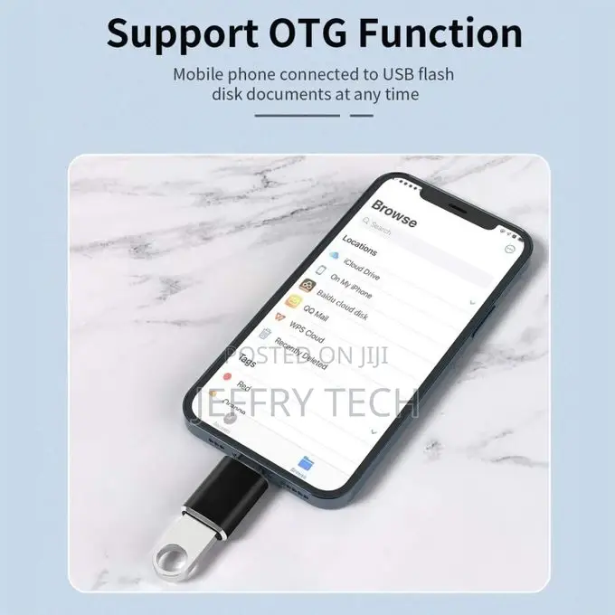 Phone Cable XQ-ZH001 USB Female to 8 Pin Male OTG Adapter