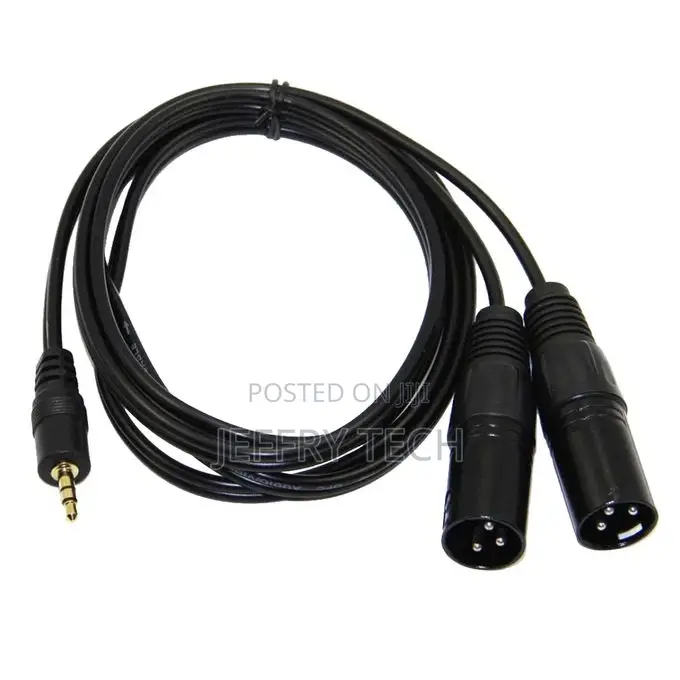 3.5mm TRS Male to Dual XLR Male Balanced Interconnect