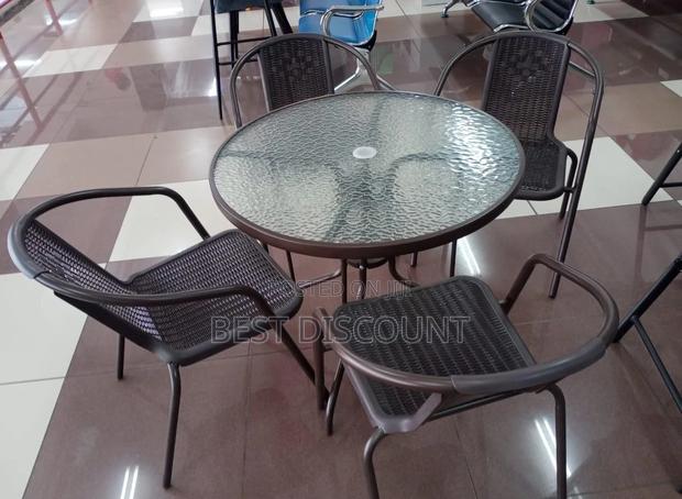 Outdoor Glass Dining Table