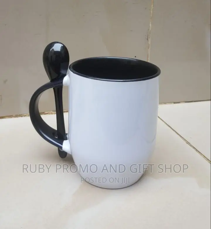 Two Tone Spoon Coffee Mugs