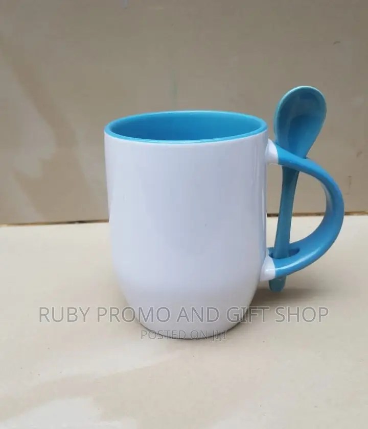 Two Tone Spoon Coffee Mugs