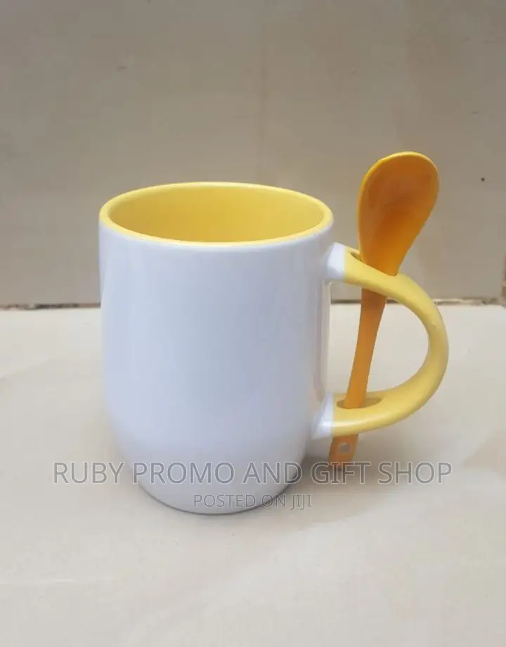 Two Tone Spoon Coffee Mugs