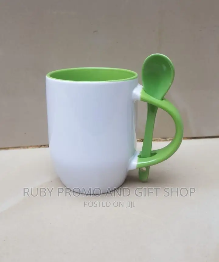 Two Tone Spoon Coffee Mugs