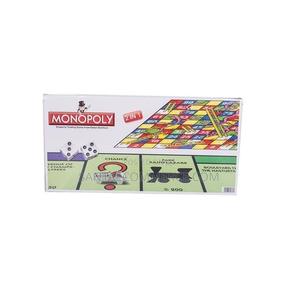 2 in 1 Monopoly and Snakes Ladders Board Game - thumbnail 2