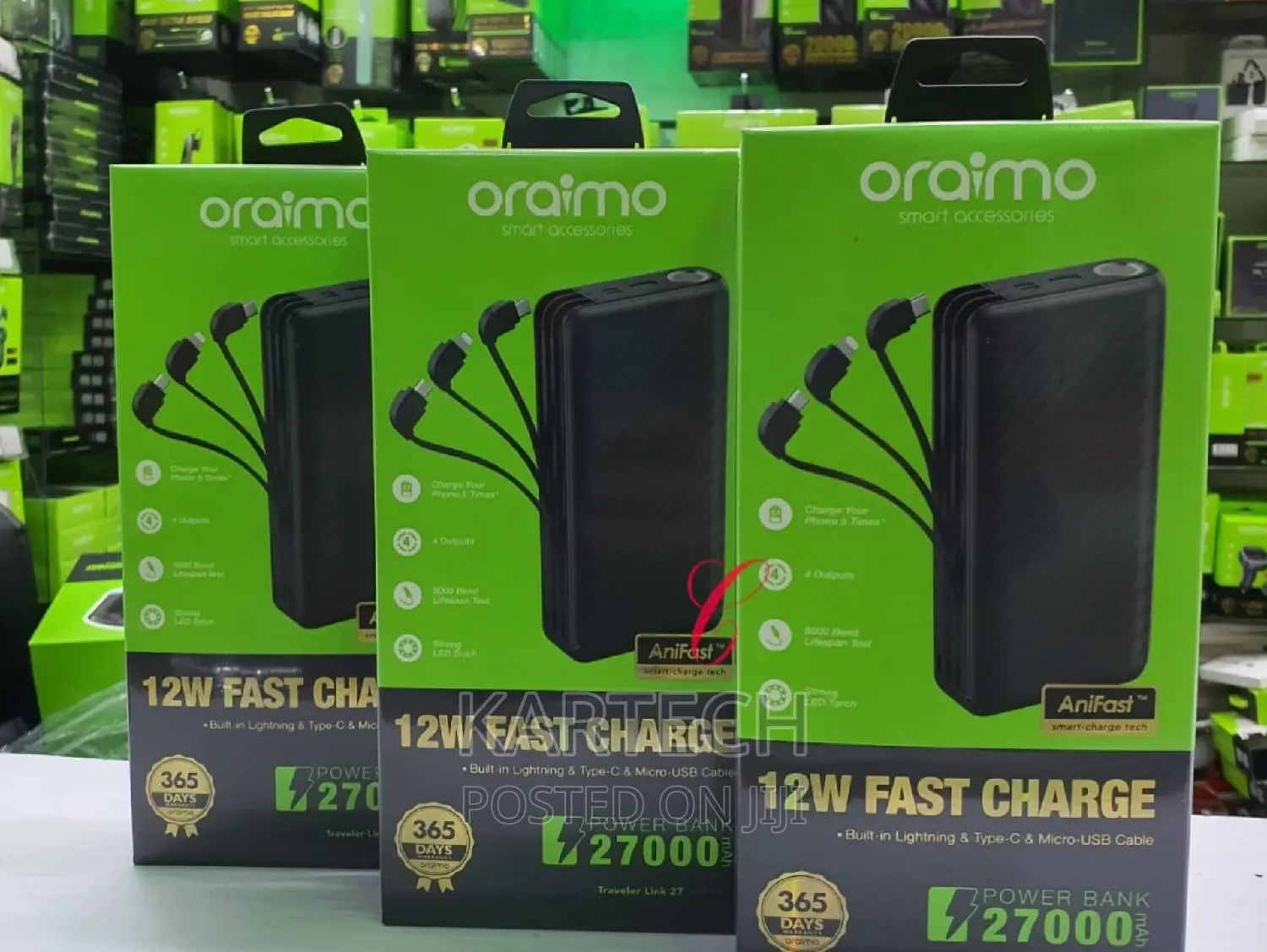 Oraimo Traveler Link 27 Opb-P5271 Power Banks 27000mah