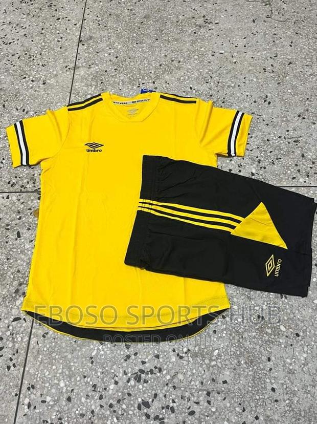 Yellow Imported Umbro Football Jerseys
