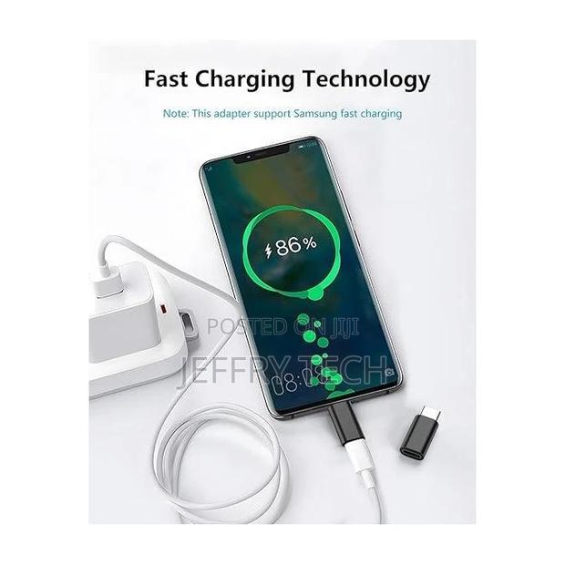 Lightning Female to USB C Male Adapter for iPhone 15/15 Pro/ - thumbnail 3