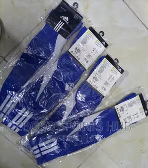 Blue Quality Adidas Football Socks
