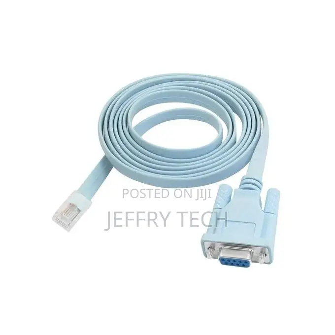 DB9 Serial RS232 Port to RJ45 Cat5 Ethernet LAN Rollover Con