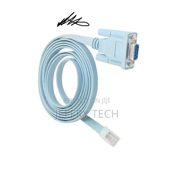 DB9 Serial RS232 Port to RJ45 Cat5 Ethernet LAN Rollover Con