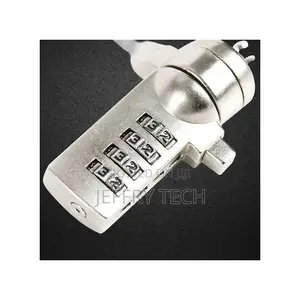 Combination Cable Lock for Laptop 4ft Made of Galvanized Wir