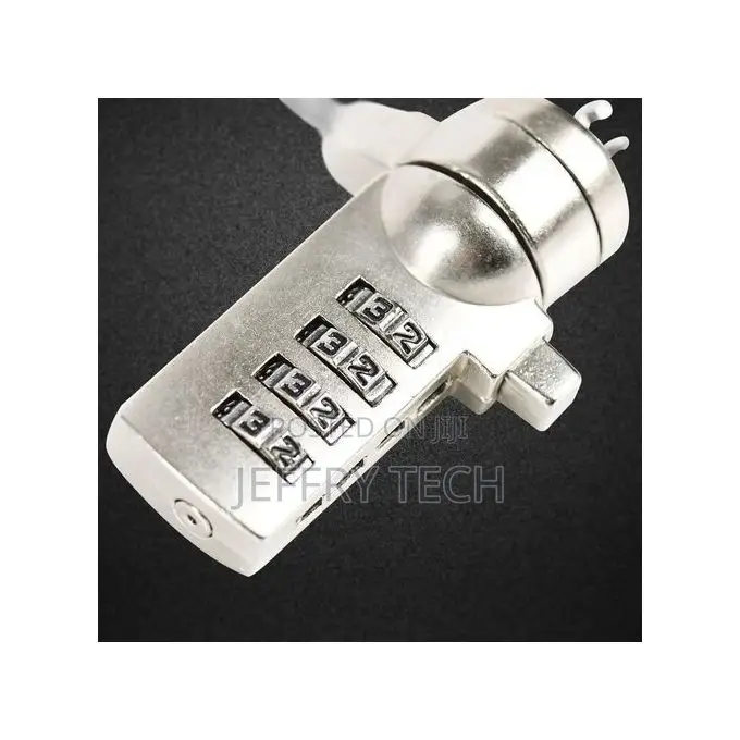 Combination Cable Lock for Laptop 4ft Made of Galvanized Wir