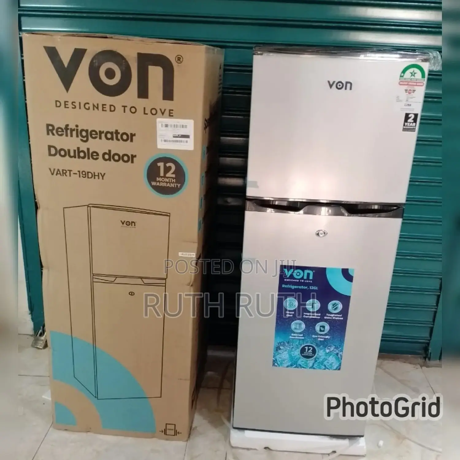 Von 138 Litre Fridge