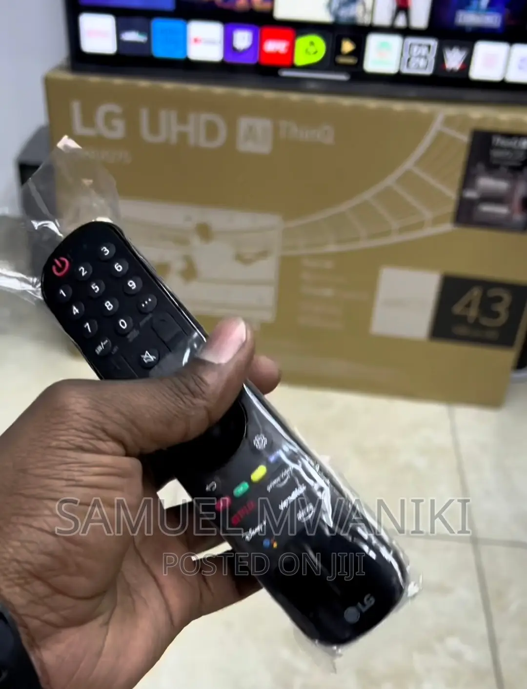 Lg 43′′ Uq75 Webos Smart Uhd Tv With Magic Remote