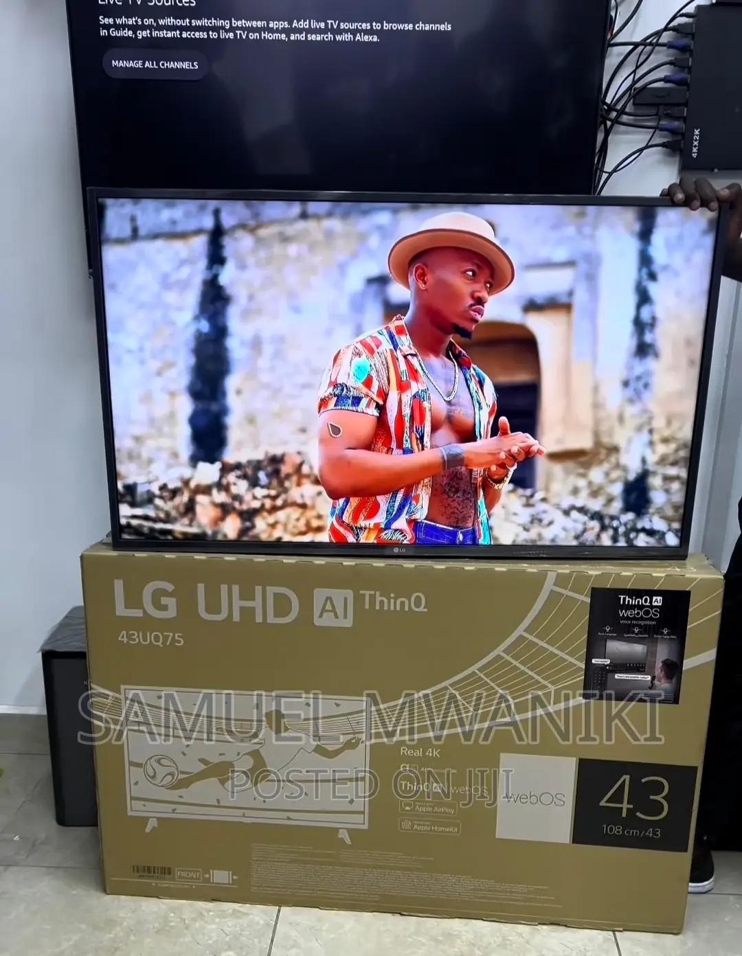 Lg 43′′ Uq75 Webos Smart Uhd Tv With Magic Remote