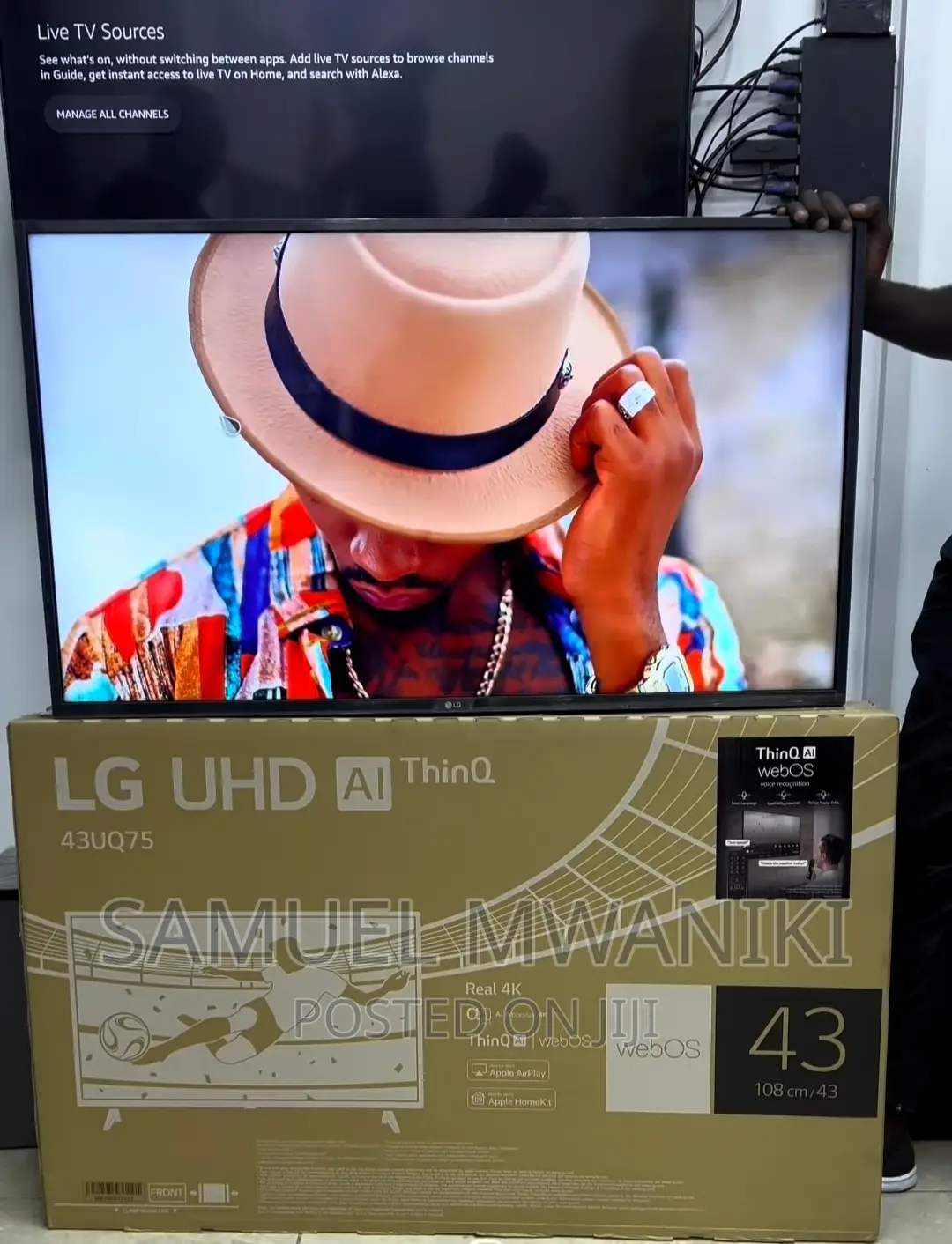 Lg 43′′ Uq75 Webos Smart Uhd Tv With Magic Remote