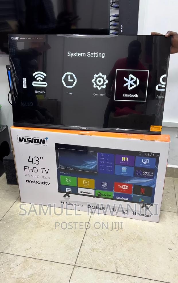 Vision Plus 43′′ Smart Android FHD 1080 Tv Free Wall Bracket - thumbnail 4