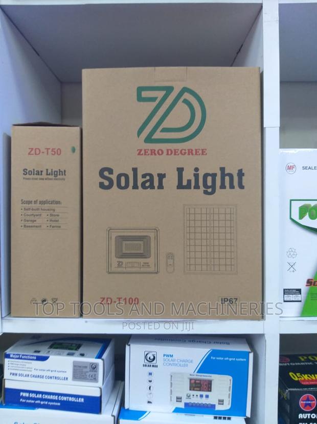 100 Watts ZD Solar Flood Light High Power Outdoor Security - main view