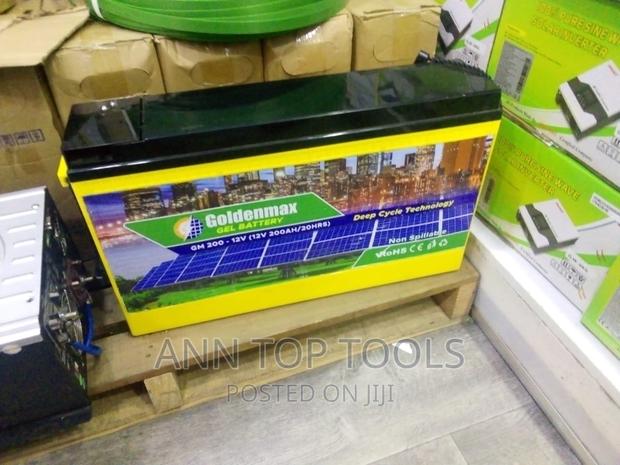 Original Goldenmax 200ah Gel Slim Battery