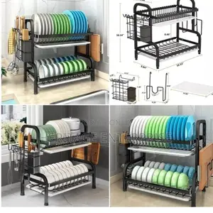 Dishrack Advanced Black Big 2 Layer