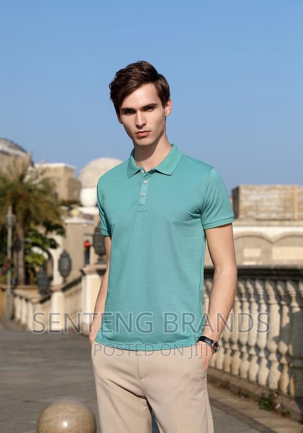Sky Blue Polo T-Shirts for Adults