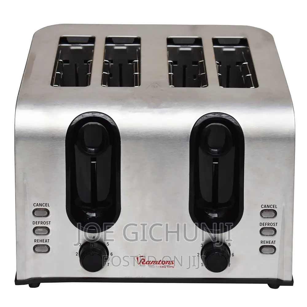 4 Slice Pop Up Toaster Stainless Steel- Rm/678