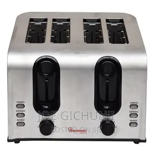 4 Slice Pop Up Toaster Stainless Steel- Rm/678