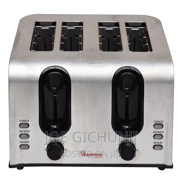 4 Slice Pop Up Toaster Stainless Steel- Rm/678