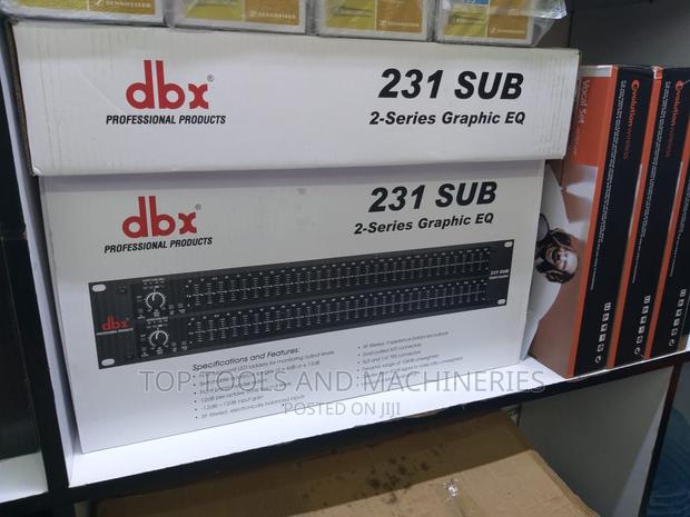 DBX 231graphic Equalizer With Sub Output for Bass Only - thumbnail 2
