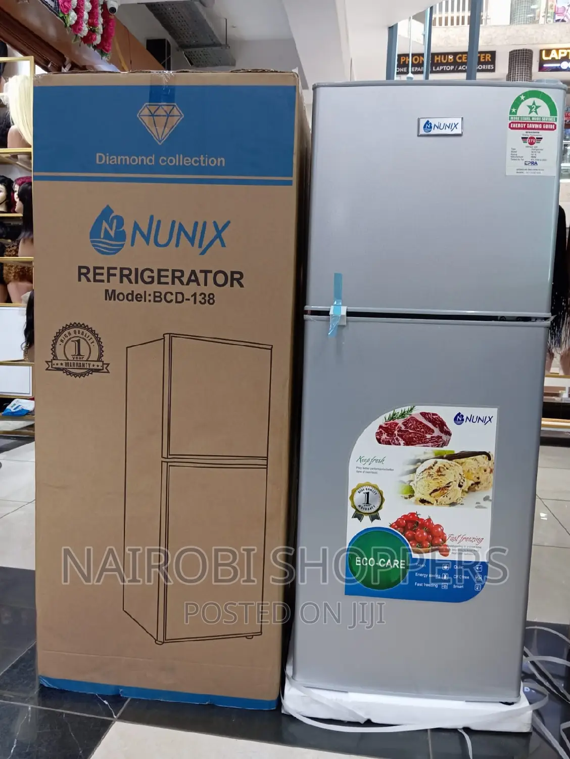 Fridge 138litersnunix Double Door