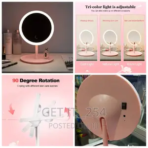 Rechargeable LED Makeup Mirror 
With 3 Light Brightness