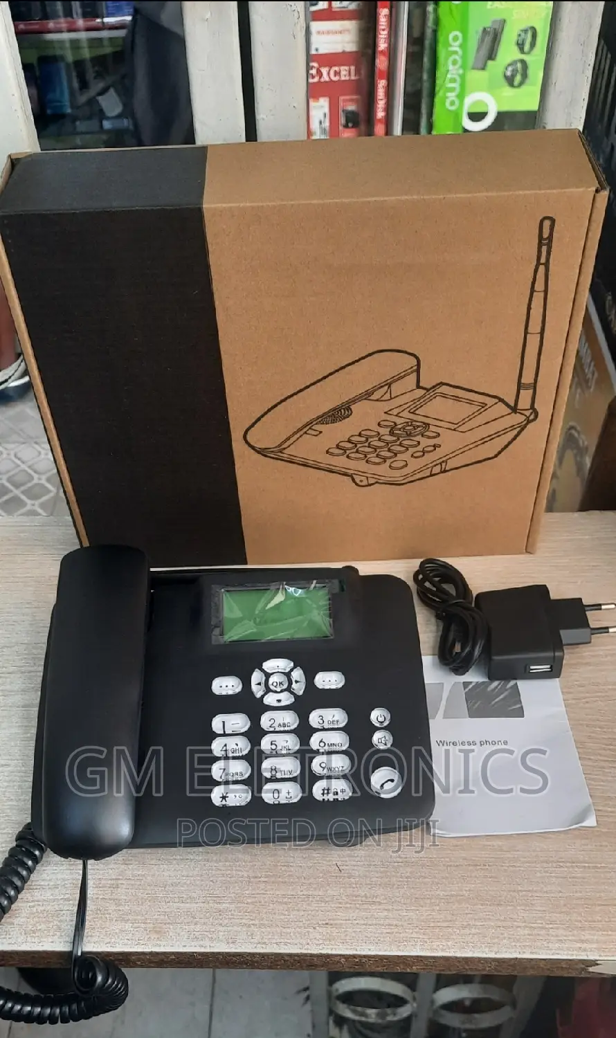 Wall Mount Single Sim Card GSM Rechargeable Landline(Huawei