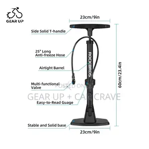 Bicycle Ball Motorbike Foot Pump 160psi With Guage
