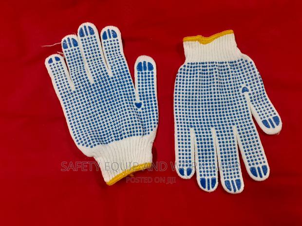 Buy Cotton Lined Pvc Dotted Hand Gloves