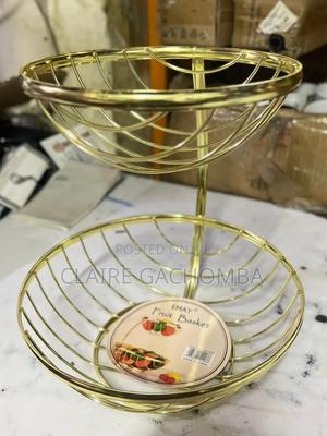 Golden 2 Layer Fruit Rack - thumbnail 2