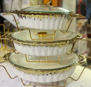 New 6 PCS Ceramic Chaffing Dishes