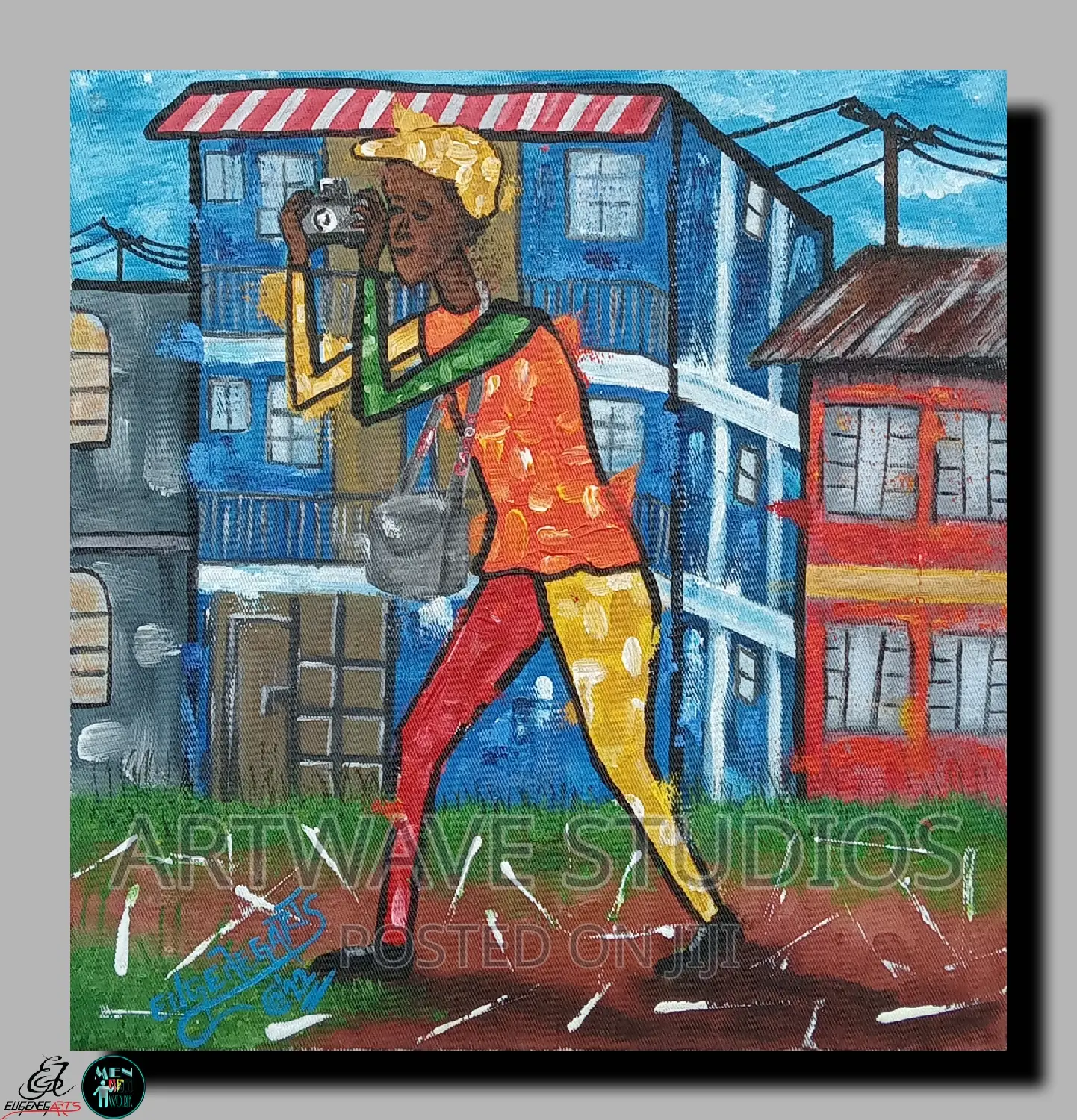 African Art Wall Painting