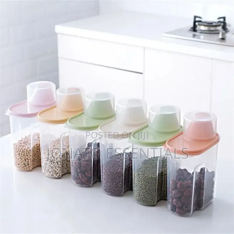 2000ml Airtight Plastic Storage Jars for Cereals