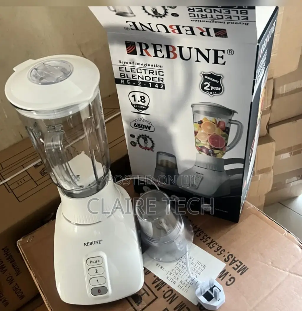White Rebune 2 in 1 Blender 1.8 L Jug,650 Watts