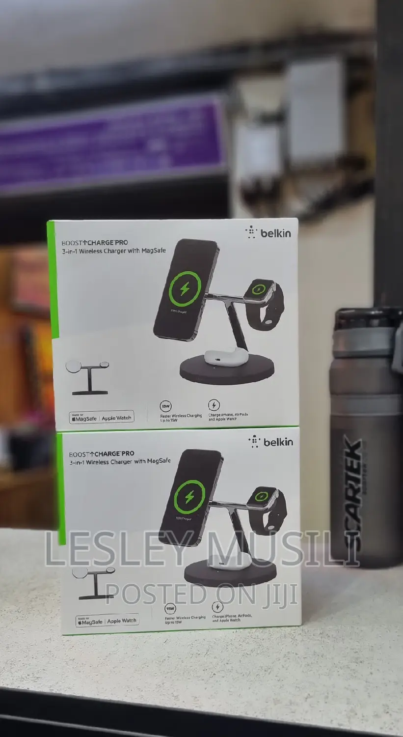 Belkin 3-in-1 Wireless Charger With Magsafe Boost Charge Pro