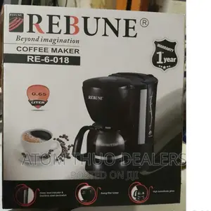Rebune RE-6-018 Black Coffee Maker-Single