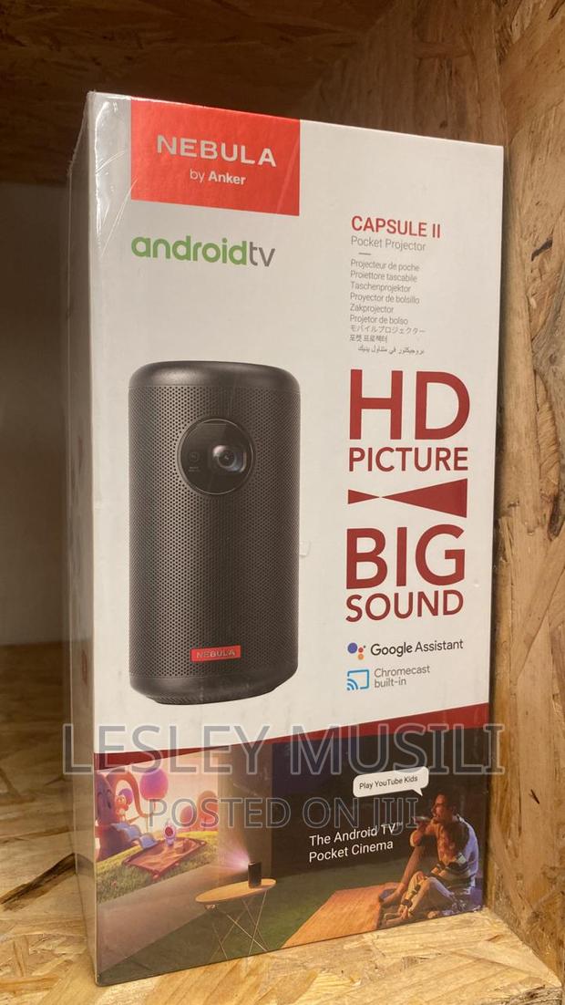 Nebula Capsule II Smart Mini Projector, by Anker, Palm-Sized - main view