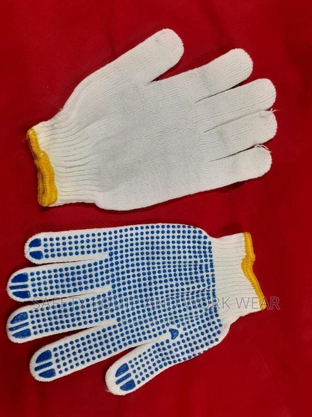 Buy Washable Cotton Dotted Gloves - main view