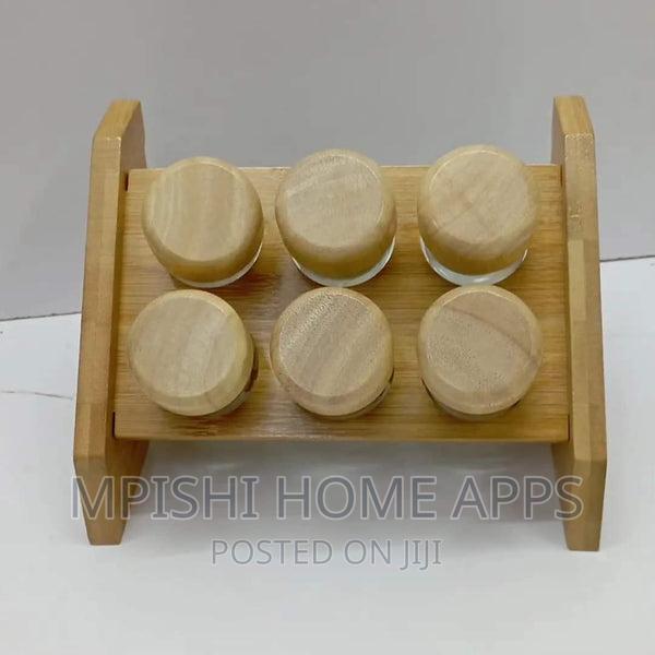 Bamboo Spice Rack
,PLUS 6pcs Spice Jars With Bamboo Lids - main view