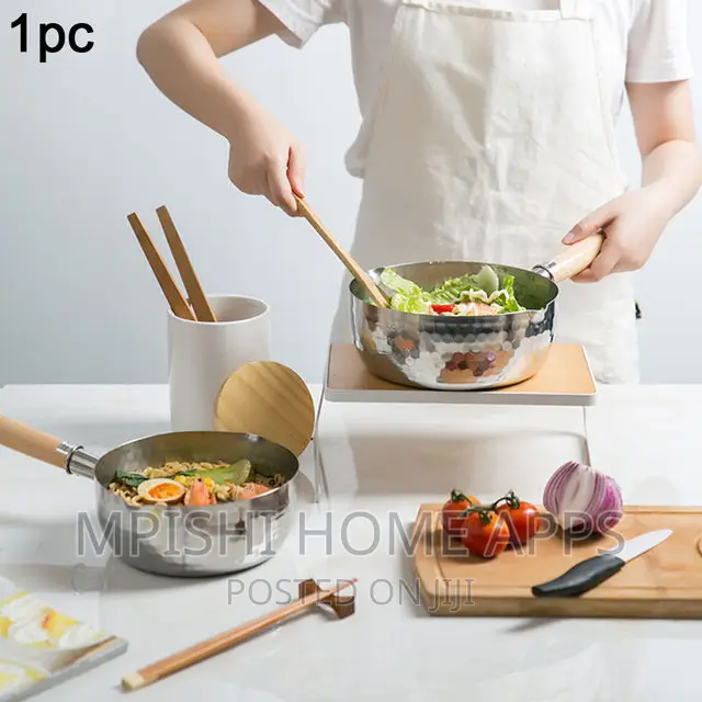 Stainless Steel SUFURIA/SNOW/MILK Cookwarewith Wooden Handle
