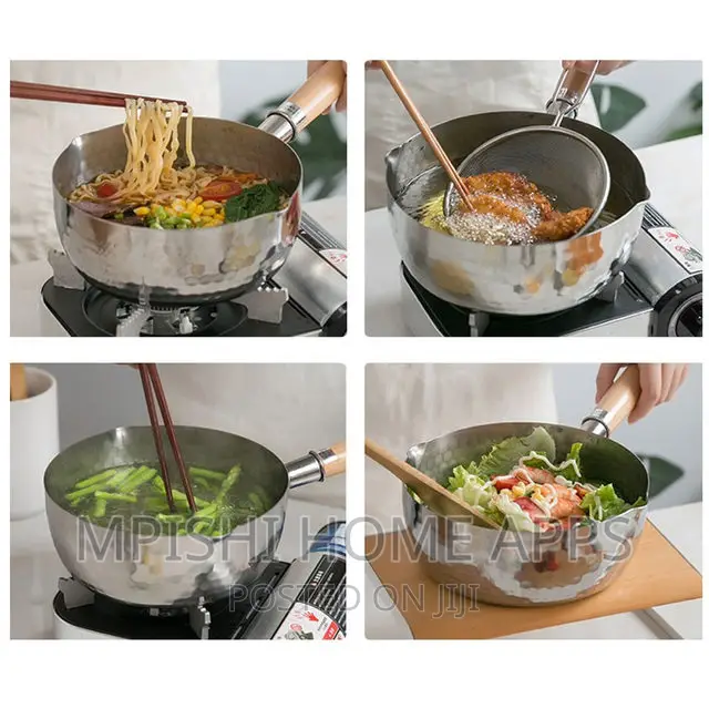 Stainless Steel SUFURIA/SNOW/MILK Cookwarewith Wooden Handle