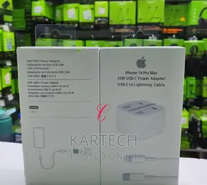 Apple Power Adapters With USB C to Lightning Cable 25W