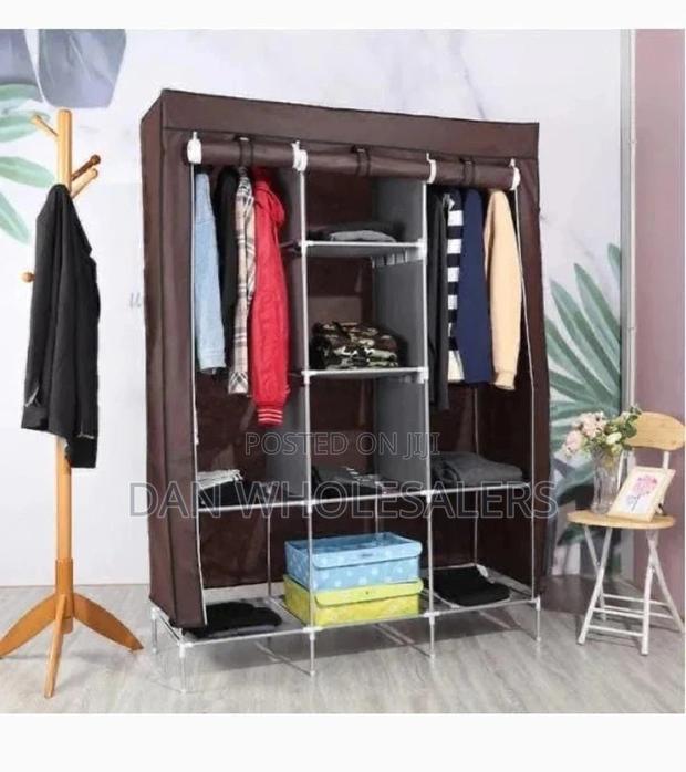 3 Column Metallic Wardrobe - main view