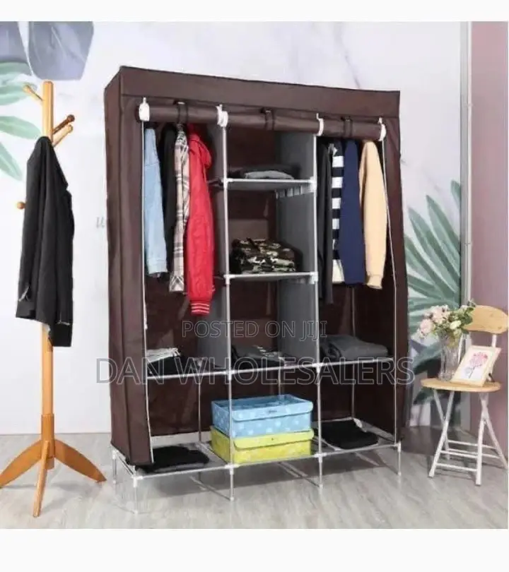 3 Column Metallic Wardrobe