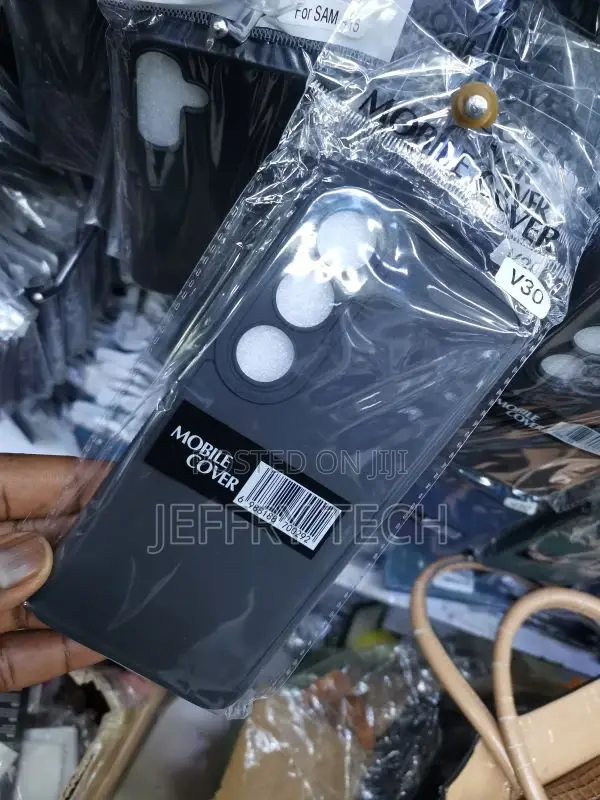 Lg V30 Black Silicone Back Cover Case
